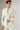 White Linen Hand-Block Printed Bandhgala Jacket