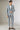 Grey Cotton Linen Printed Tuxedo Set